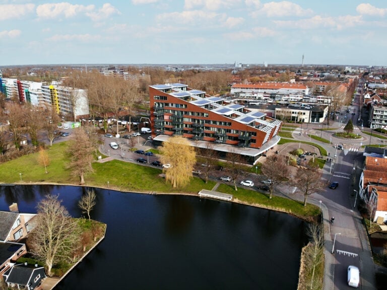 Luchtfoto bibliotheek krommenie